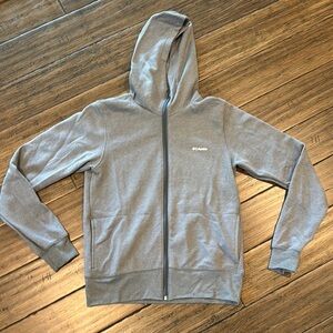 Columbia Heather Gray Full-Zip Hoodie